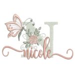 Matriz de Bordado - Nicole (fazemos Qualquer Nome)