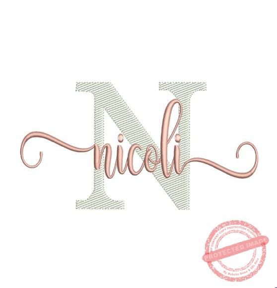 matriz-de-bordado-nicoli-fazemos-qualquer-nome-elna Matriz de Bordado - Nicoli (fazemos Qualquer Nome) - Imagem 1