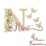 Matriz de Bordado - Nine (fazemos Qualquer Nome)