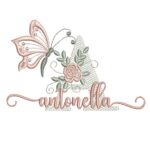 Matriz de Bordado - Nome Antonella (fazemos Qualquer Nome)