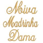 Matriz De Bordado -nome Noiva / Madrinha / Dama