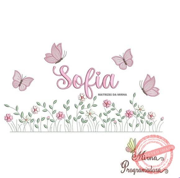 matriz-de-bordado-nome-sofia-jardim-flores-ebordados Matriz de Bordado Nome Sofia Jardim Flores - Imagem 1