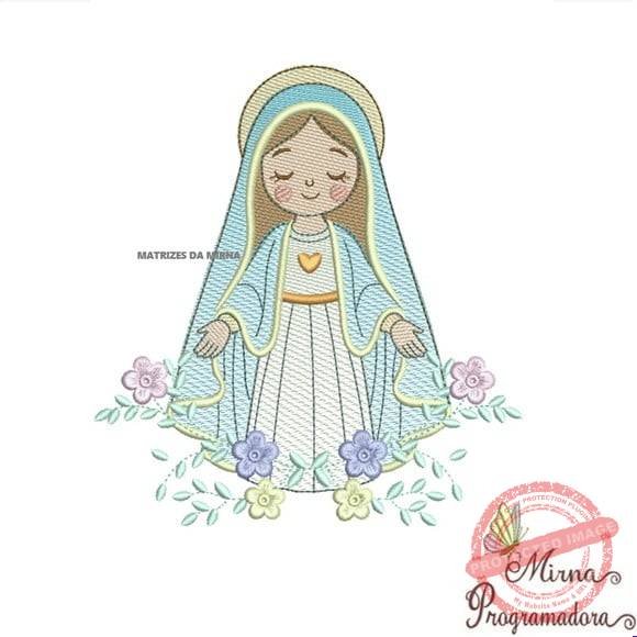 matriz-de-bordado-nossa-senhora-das-gracas-bernina Matriz de Bordado - Nossa Senhora das Graças - Imagem 1