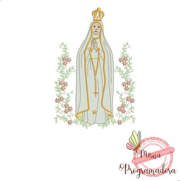 matriz-de-bordado-nossa-senhora-de-fatima-matrizes-de-bordado-programadora-mirna Matriz de Bordado - Nossa Senhora de Fatima - Imagem 1