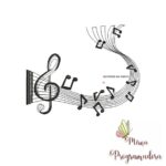 Matriz de Bordado - Notas Musicais