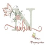 Matriz de Bordado - Nubia (fazemos Qualquer Nome)