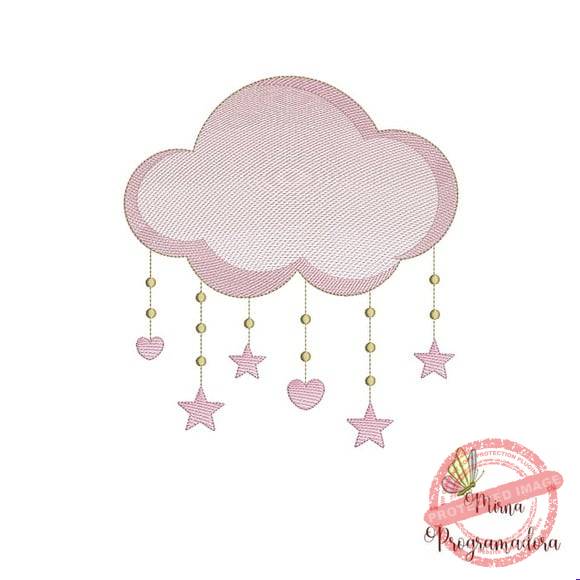 matriz-de-bordado-nuvem-cute-com-coracao-e-estrelas-matrizes-de-bordado-programadora-mirna Matriz de Bordado - Núvem Cute com Coração e Estrelas - Imagem 1