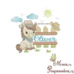 Matriz de Bordado - Oliver (fazemos Qualquer Nome)