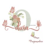 matriz de bordado olivia