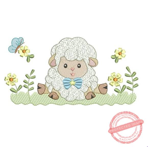 matriz-de-bordado-ovelhinha-menino-jardim-sewing Matriz de Bordado - Ovelhinha Menino Jardim - Imagem 1