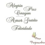 Matriz de Bordado - Palavras Motivacionais