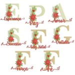 Matriz de Bordado - Palavras Motivacionais Semaninha Natal