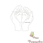 Matriz de Bordado - Palma da Mãe e Pés do Filho Contorno