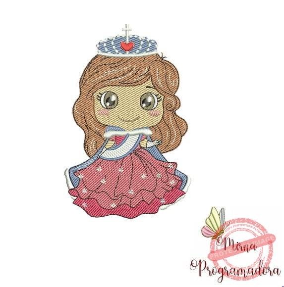 matriz-de-bordado-princesa-costura Matriz de Bordado - Princesa - Imagem 1