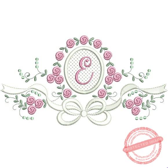 matriz-de-bordado-raminho-flores-laco-letra-e-matriz-de-bordado-dst Matriz de Bordado Raminho Flores Laço Letra e - Imagem 1