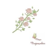Matriz de Bordado - Raminho Rosas