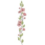 Matriz de Bordado - Raminhos Flores