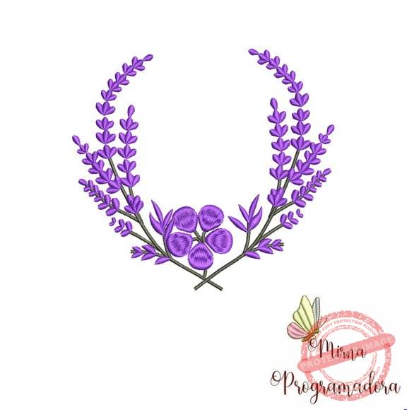 matriz-de-bordado-raminhos-flores-lavanda Matriz de Bordado - Raminhos Flores Lavanda - Imagem 1