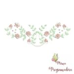 Matriz de Bordado - Ramo de Rosas e Borboletas