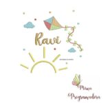 Matriz de Bordado - Ravi (fazemos Qualquer Nome)