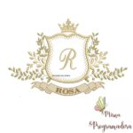 Matriz de Bordado - Rosa (fazemos Qualquer Nome)