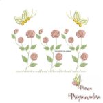 Matriz de Bordado - Rosas e Borboletinhas