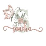 Matriz de Bordado - Sandra (fazemos Qualquer Nome)