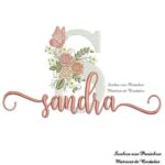 Matriz de Bordado - Sandra (fazemos Qualquer Nome)