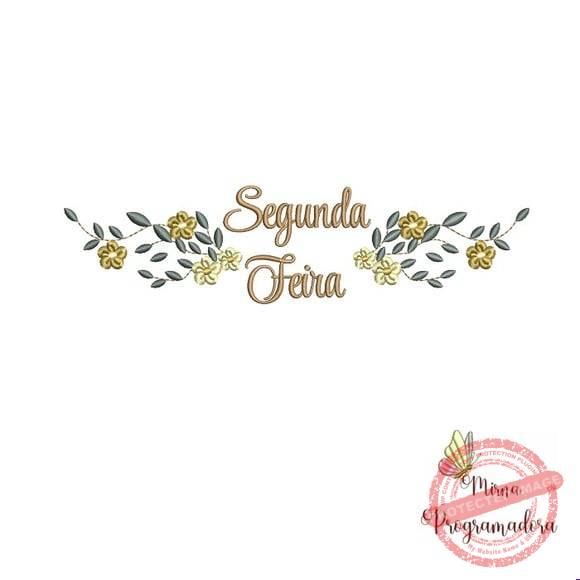 matriz-de-bordado-segunda-feira-elna Matriz de Bordado - Segunda-feira - Imagem 1
