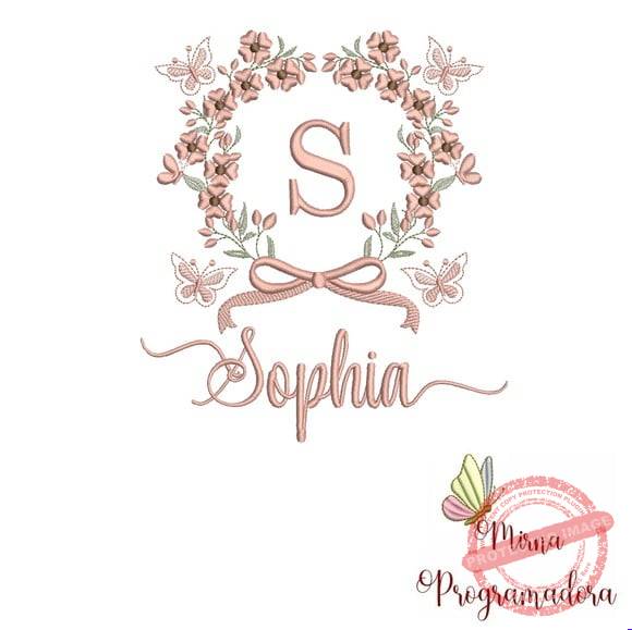 matriz-de-bordado-sophia-fazemos-qualquer-nome-matrizes-de-bordados-flores Matriz de Bordado - Sophia (fazemos Qualquer Nome) - Imagem 1