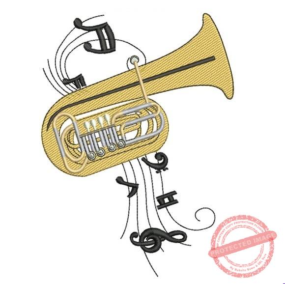 matriz-de-bordado-tuba-com-notas-musicais-costura Matriz de Bordado - Tuba com Notas Musicais - Imagem 1