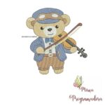 Matriz de Bordado - Ursinho Violino