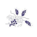 Matriz de Bordado - Uvas e Trigo