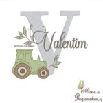 Matriz de Bordado Valentim