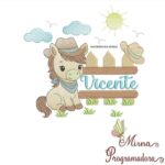 Matriz de Bordado - Vicente (fazemos Qualquer Nome)