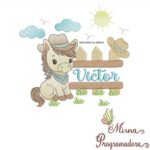 Matriz de Bordado - Victor (fazemos Qualquer Nome)