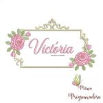 Matriz de Bordado - Victória (fazemos Qualquer Nome)