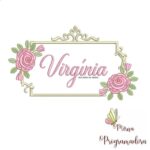 Matriz de Bordado - Virgínia (fazemos Qualquer Nome)