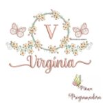 Matriz de Bordado - Virgínia (fazemos Qualquer Nome)