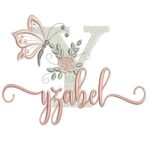 Matriz de Bordado - Yzabel (fazemos Qualquer Nome)