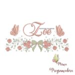 Matriz de Bordado Zoe