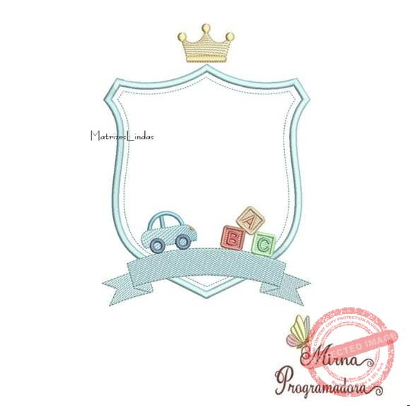 matrizes-de-bordados-brasao-com-carrinho-embroidery Matrizes de Bordados Brasao com Carrinho - Imagem 1