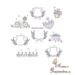 Matrizes de Bordados Colecao Lavanda