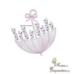 Matrizes de Bordados Guarda Chuva Lavanda