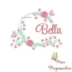 Matriz de Bordado Bella Moldura Floral