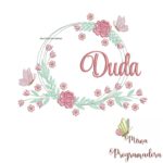 Matriz de Bordado Duda Moldura Floral