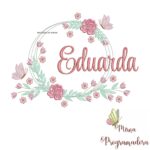 Matriz de Bordado Eduarda Moldura Floral