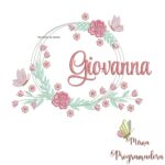 Matriz de Bordado Giovanna Moldura Floral