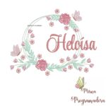 Matriz de Bordado Heloisa Moldura Floral