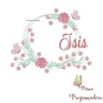 Matriz de Bordado Isis Moldura Floral